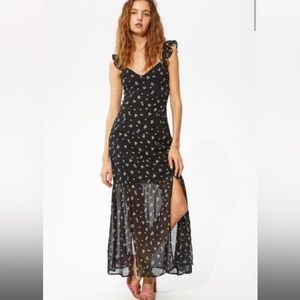 H&M Chiffon Floral Dress NWOT